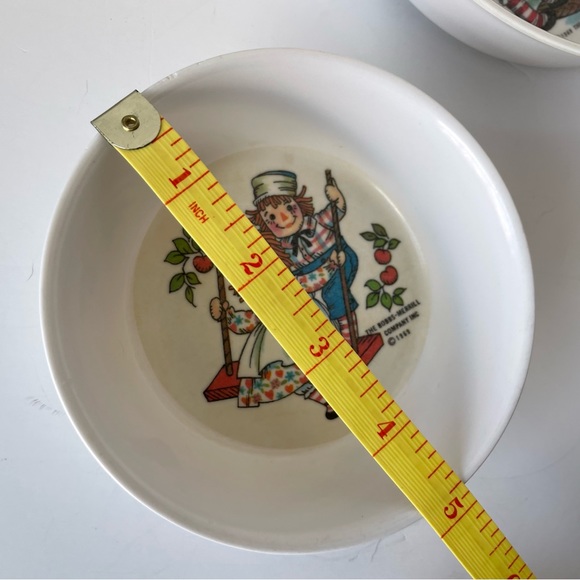 Vintage Raggedy Ann and Andy 1960s Nesting Bowls Melamine 60s Bobbs-Merrill - Picture 6 of 9